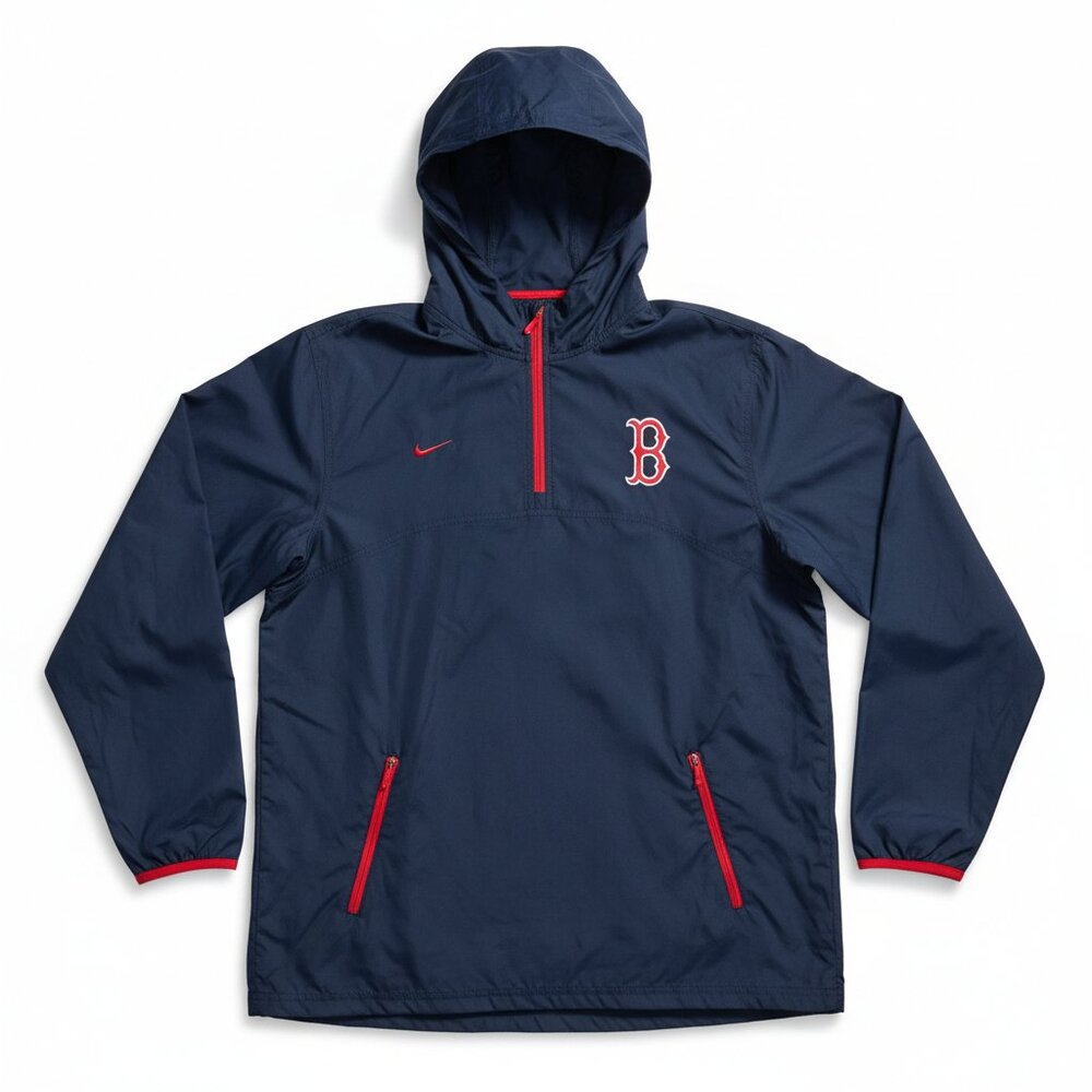 Nike x Boston Red Sox Half-Zip Windbreaker Title: Nike Boston Red Sox Half-Zip H